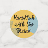 ハヌッカハッピーグリジージーテーブル紙吹雪 コンフェッティ (スモール正面)