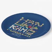 ハヌッカハッピーフヌッカハッピー ペーパープレート (アングル)