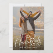 ハヌッカハンドレタリング写真 シーズンカード (正面)