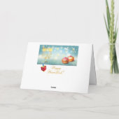 ハヌッカビューティフルユダヤ人の休日グリーティングカード カード (裏面)