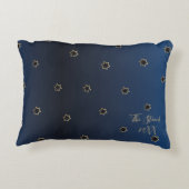 ハヌッカピロー素晴らしミラクルザネイビーブルー アクセントクッション (裏面)