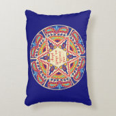 ハヌッカピロー「ハヌカー（ユダヤ教の祭り）ペイズリードレアイドルデザイン」 アクセントクッション (正面(垂直))