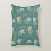 ハヌッカピローA奇跡素晴らしそこにターコイズ アクセントクッション (正面(垂直))