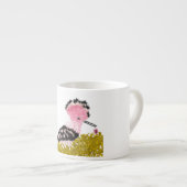 ハヌッカピンクのドレイデルゲルトとフーポー エスプレッソカップ (正面右)