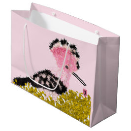 ハヌッカピンクのドレイデルゲルトとフーポー ラージペーパーバッグ