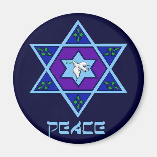 ハヌッカピースアート マグネット (正面)