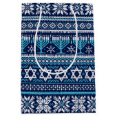 ハヌッカフェアアイルニッフェイクトセーター ミディアムペーパーバッグ (正面)