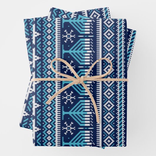 ハヌッカフェアアイルニッフェイクトセーター ラッピングペーパーシート (インサイチュ)