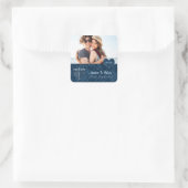 ハヌッカブライトカスタム年青（ユダヤ教）メノラー写真 スクエアシール (バッグ)