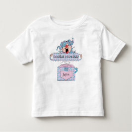 ハヌッカブルーピンクシャツ「箱の中の夢」 トドラーTシャツ