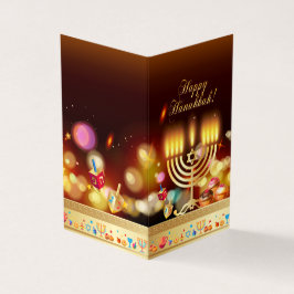 ハヌッカホリデーフェスティバルオブライツグリーティングカード