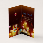 ハヌッカホリデーフェスティバルオブライツグリーティングカード (内部)