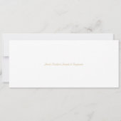 ハヌッカボウル（ユダヤ教）メノラーグリーティングカード (裏面)