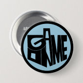 ハヌッカボタン、ゲームONブラックドレディデル 缶バッジ (正面&裏面)