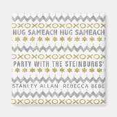 ハヌッカマグネットスクエアハグサマス マグネット (正面)