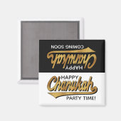 ハヌッカマグネットスクエアパーティー時間 マグネット (正面/裏面)