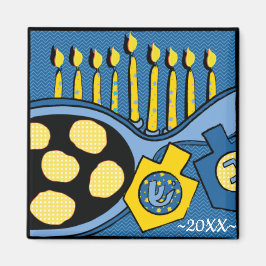 ハヌッカマグネットスクエアラトークとサワークリーム マグネット