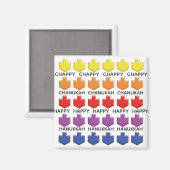 ハヌッカマグネットスクエア3Dドリードル マグネット (正面/裏面)