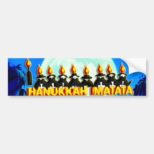 ハヌッカマタタ バンパーステッカー (正面)
