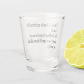 ハヌッカミラクルおもしろいハヌカー(ユダヤ教の祭り)ユダヤ人の定義 ショットグラス (裏面)