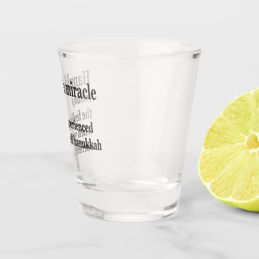 ハヌッカミラクルおもしろいハヌカー（ユダヤ教の祭り）ユダヤ人の定義 ショットグラス (右)