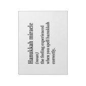 ハヌッカミラクルおもしろいハヌカー(ユダヤ教の祭り)ユダヤ人の定義 ノートパッド (回転)