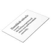 ハヌッカミラクルおもしろいハヌカー(ユダヤ教の祭り)ユダヤ人の定義 ノートパッド (アングル)