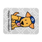 ハヌッカユダヤラブラドールレトリエバーパピードッグ マグネット (横)