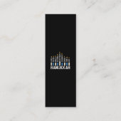 ハヌッカユダヤ教ホリデー(ユダヤ教)メノラーユダヤ コーリングカード (正面)