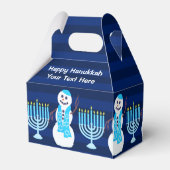 ハヌッカユダヤ雪だるまブルー(ユダヤ教)メノラーチルドレン フェイバーボックス (裏面サイド)