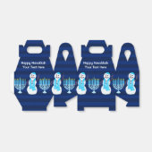 ハヌッカユダヤ雪だるまブルー(ユダヤ教)メノラーチルドレン フェイバーボックス (折り畳みなし)