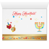 ハヌッカライツフェスティバルホリデイ（ユダヤ教）メノラーカード (内部横(下))