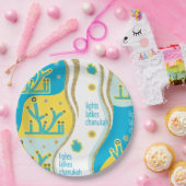 ハヌッカライツラトケ ペーパープレート (パーティー)