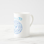 ハヌッカライトフェスティバル記念日75日 ボーンチャイナマグカップ (正面右)