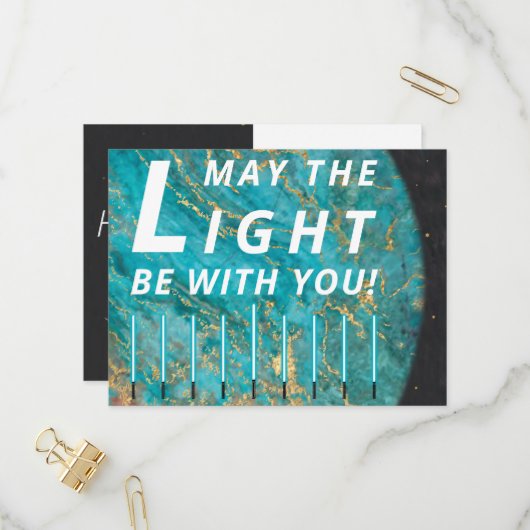 ハヌッカライト標準はがき インビテーションポストカード (正面/裏面インサイチュ)