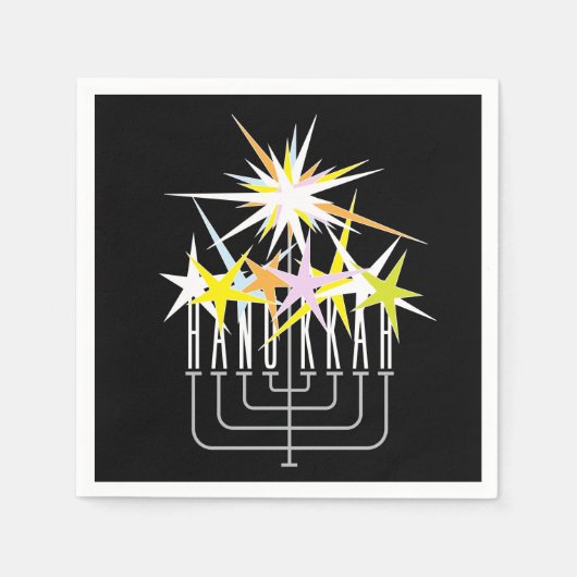 ハヌッカライト スタンダードカクテルナプキン (正面)