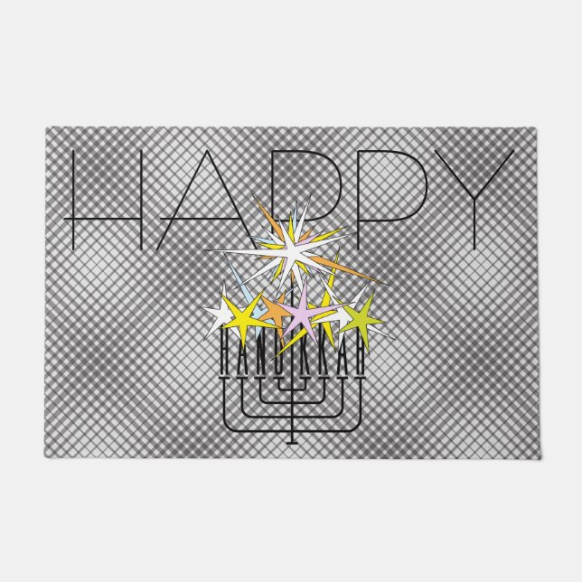 ハヌッカライト ドアマット (正面)