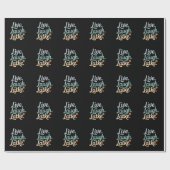 ハヌッカライブ笑いラトケおもしろいホリデーファミリー ラッピングペーパー (フラット)