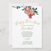 ハヌッカラエレガントイトフェスティバル金ゴールドザクロ 招待状 (正面)