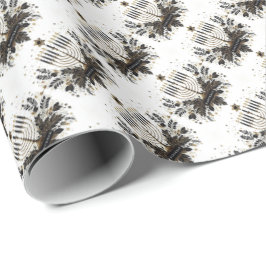 ハヌッカラッピング紙と（ユダヤ教）メノラー ラッピングペーパー