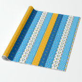 ハヌッカラッピング紙パーティー用品 ラッピングペーパー (アンロールド)