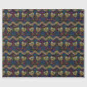 ハヌッカラッピング紙パーティー用品 ラッピングペーパー (フラット)