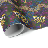 ハヌッカラッピング紙パーティー用品 ラッピングペーパー (ロールコーナー)