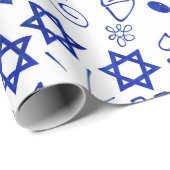 ハヌッカラッピング紙パーティー用品 ラッピングペーパー (ロールコーナー)