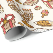 ハヌッカラッピング紙 ラッピングペーパー (ロールコーナー)