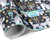 ハヌッカラッピング紙 ラッピングペーパー (ロールコーナー)