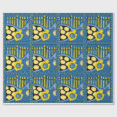 ハヌッカラッピング紙「揚げラケット」 ラッピングペーパー (フラット)