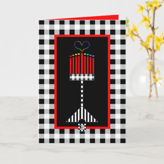 ハヌッカラブ カード (黄色い花)