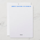 ハヌッカレインボー（ユダヤ教）メノラー シーズンカード (裏面)