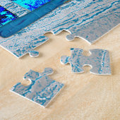 ハヌッカロウソクとデビッドの金ゴールドスター ジグソーパズル (側面)